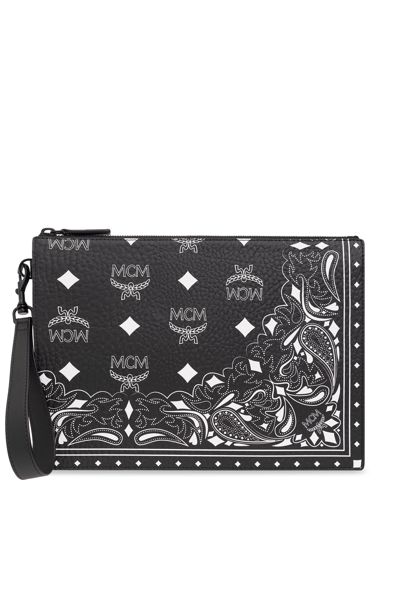 Black Canvas handbag MCM Vitkac GB